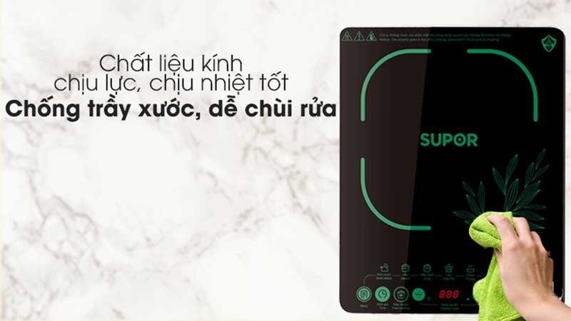 Mặt kính của Bếp điện từ đơn Supor SDHCB11TVN-GR-210