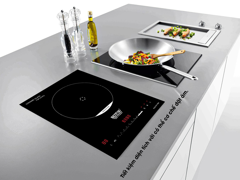 Thiết kế sang trọng lắp đặt âm bàn bếp tiết kiệm diện tích và tăng tính thẩm mỹ