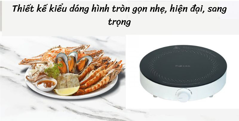 Thiết kế kiểu dáng hình tròn gọn nhẹ, hiện đại, sang trọng