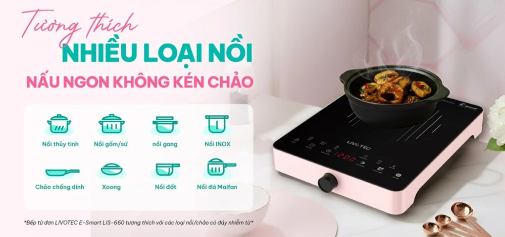 Bếp điện từ đơn Livotec LIS-560C/P/B - Hàng chính hãng