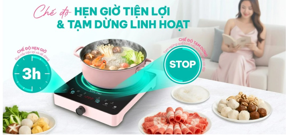 Bếp điện từ đơn Livotec LIS-560C/P/B - Hàng chính hãng