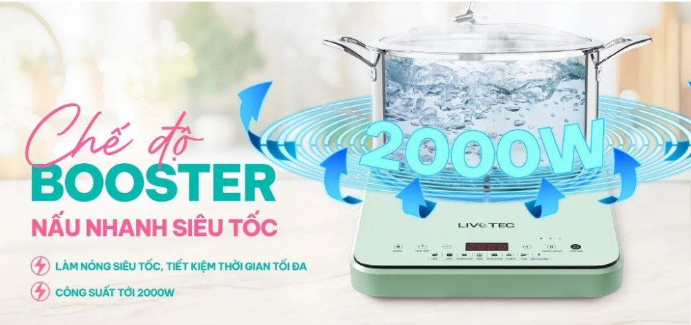 Bếp điện từ đơn Livotec LIS-560P-C-G - Hàng chính hãng