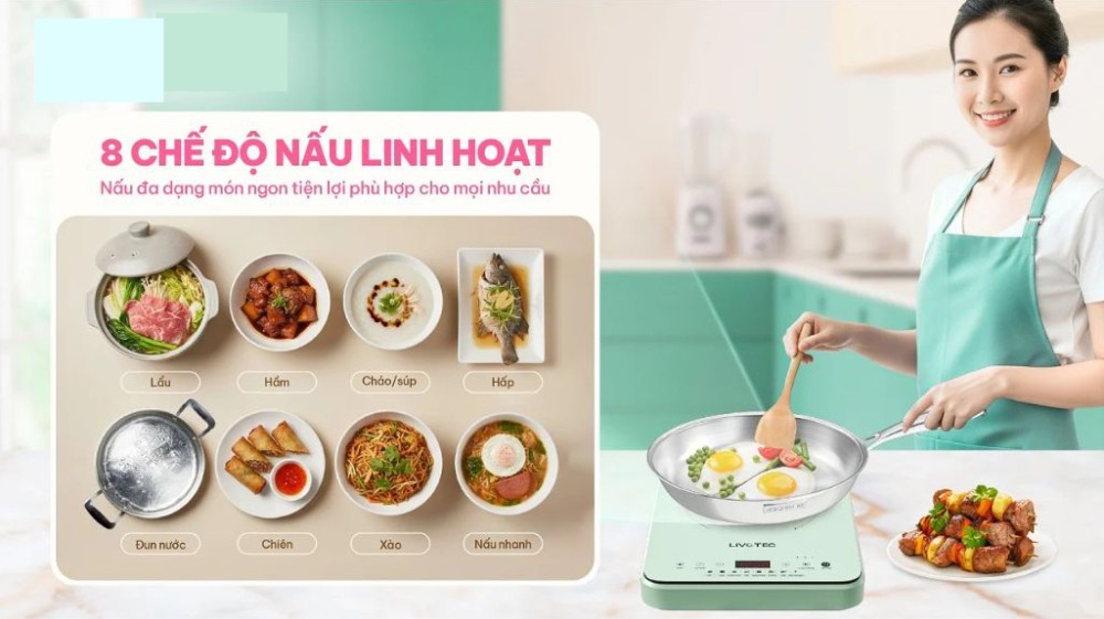 Bếp điện từ đơn Livotec LIS-560P-C-G - Hàng chính hãng