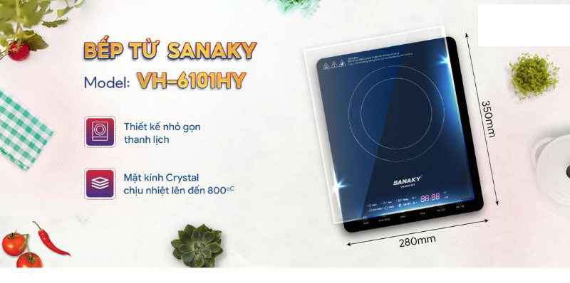 Bếp điện từ đơn Sanaky VH-6101HY - Hàng chính hãng