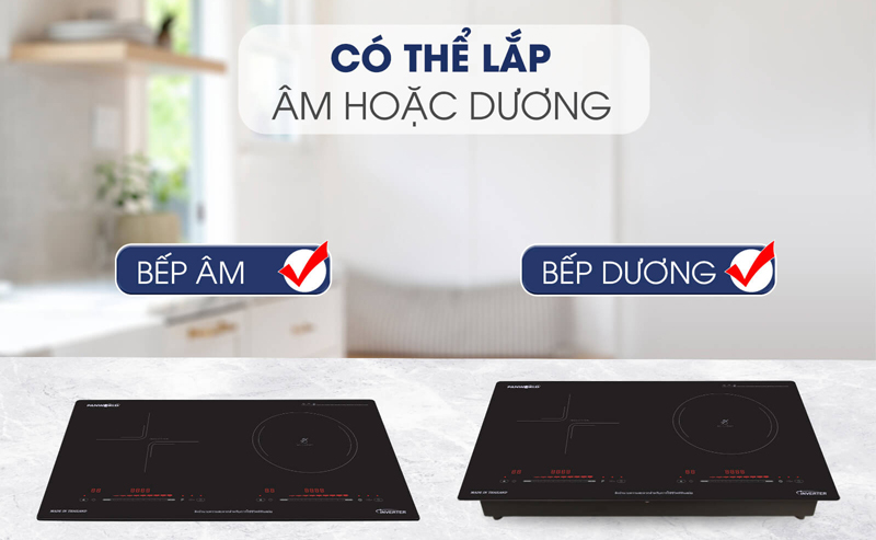 Có thể lắp âm hoặc dương đều được