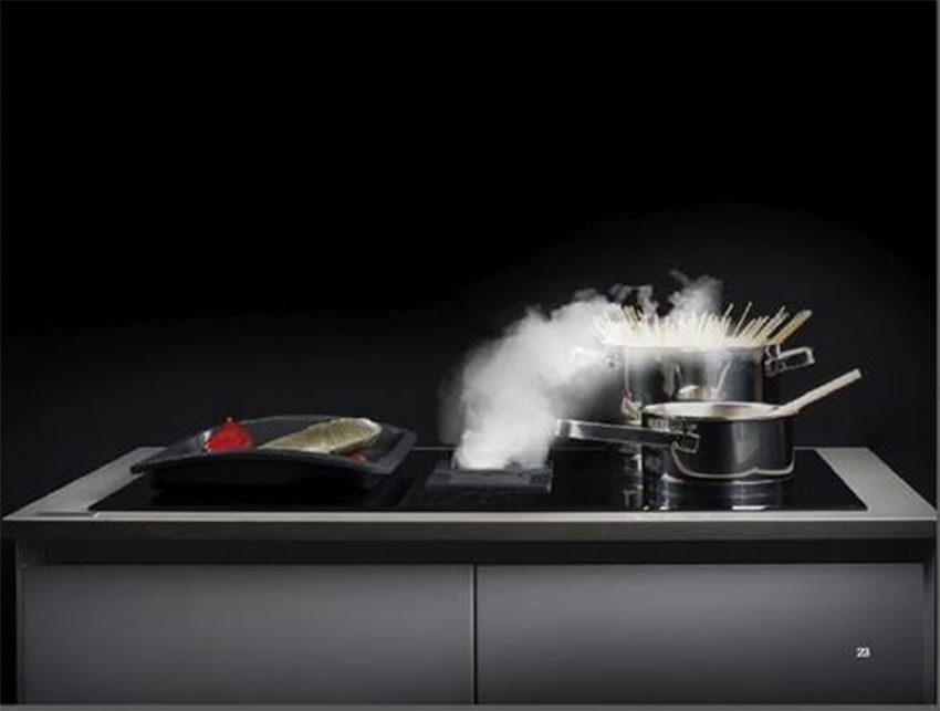 Thiết kế hiện đại của bếp điện từ kết hợp hút mùi Hafele HC-IHH80A