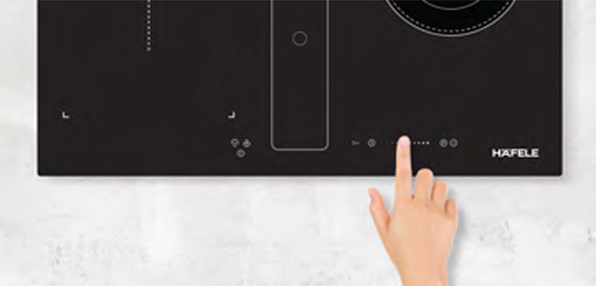 Bảng điều khiển dễ dàng của bếp điện từ kết hợp hút mùi Hafele HC-IHH80A