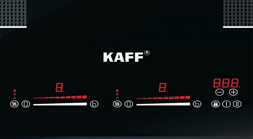 Bảng điều khiển của Bếp điện từ đôi Kaff KF-IH202II