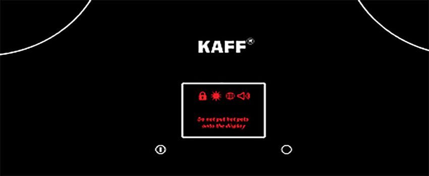 Bảng điều khiển của Bếp đôi điện từ Kaff KF-LCD2IG