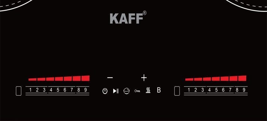 Bảng điều khiển của Bếp đôi điện từ Kaff KF-NK379II