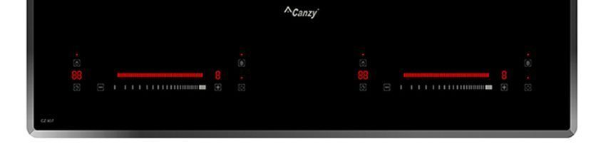 Bảng điều khiển của bếp đôi điện từ hồng ngoại Canzy CZ 937
