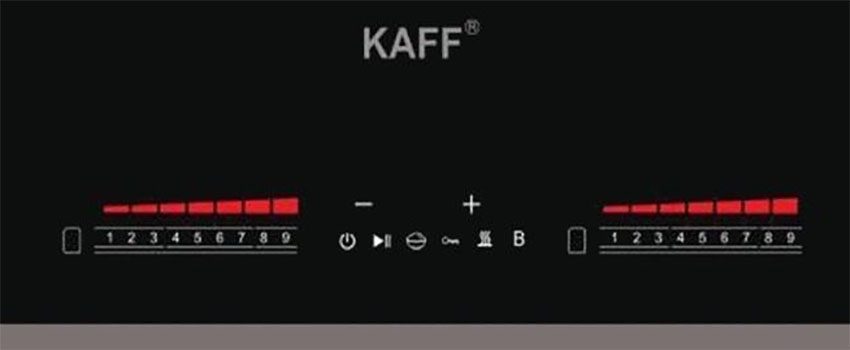 Bảng điều khiển của bếp đôi điện từ hồng ngoại Kaff KF-FL366IC