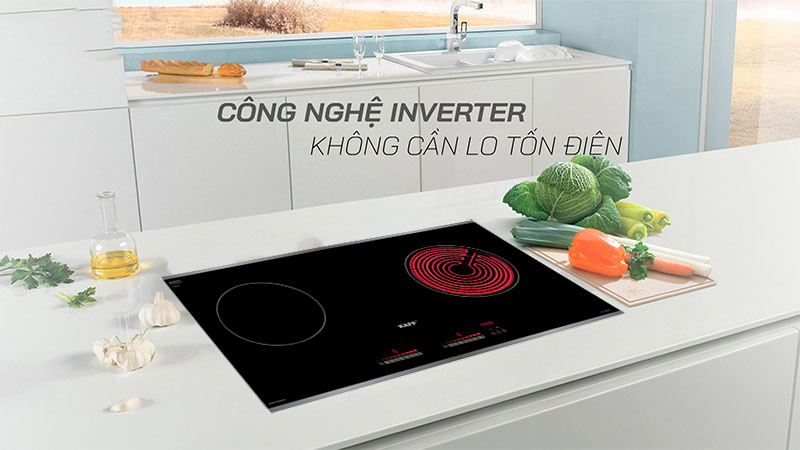 Công nghệ Inverter của Bếp đôi điện từ hồng ngoại Kaff KF-IH202IC (Made in Germany)
