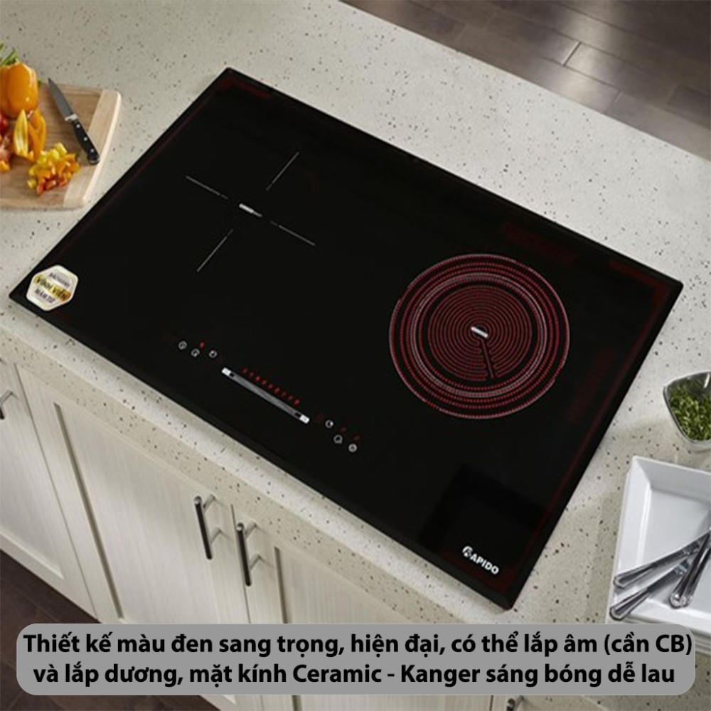Bếp đôi điện từ hồng ngoại Rapido RC4200DS - Hàng chính hãng