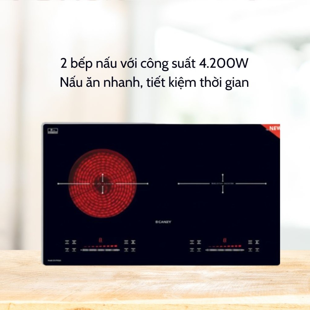 Bếp từ kết hợp hồng ngoại Canzy CZ-VNH268 - Hàng chính hãng