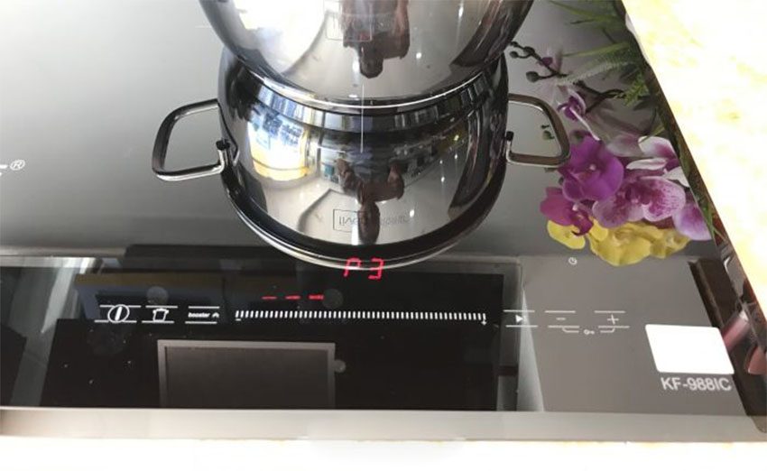 Bảng điều khiển của Bếp đôi hồng ngoại điện từ Kaff KF-988IC
