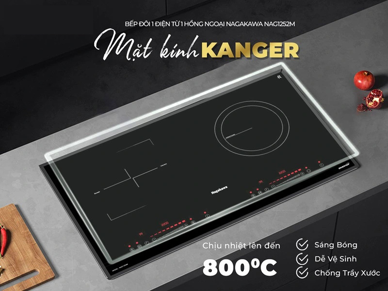 Mặt kính Kanger chịu nhiệt tốt lên đến 700 độ C