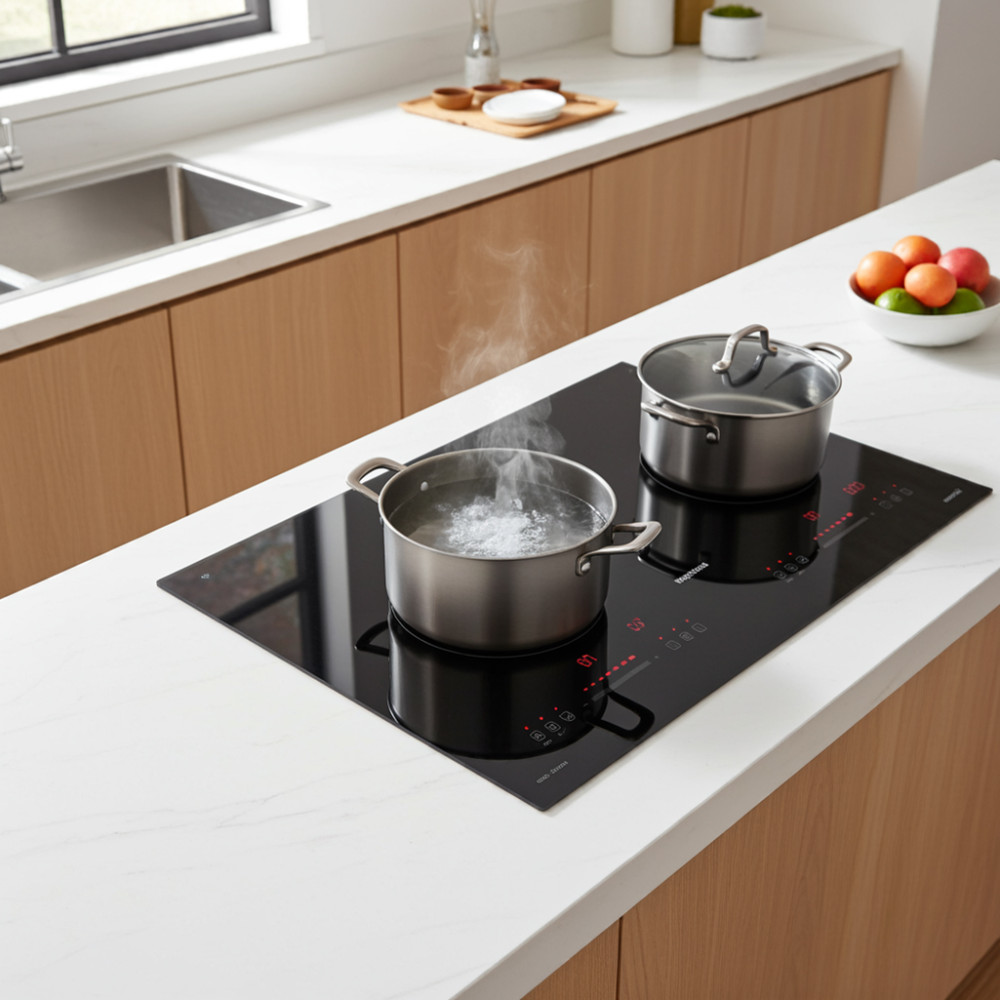 Kết hợp 2 vùng nấu linh hoạt, nấu ăn nhanh chóng và tiện lợi