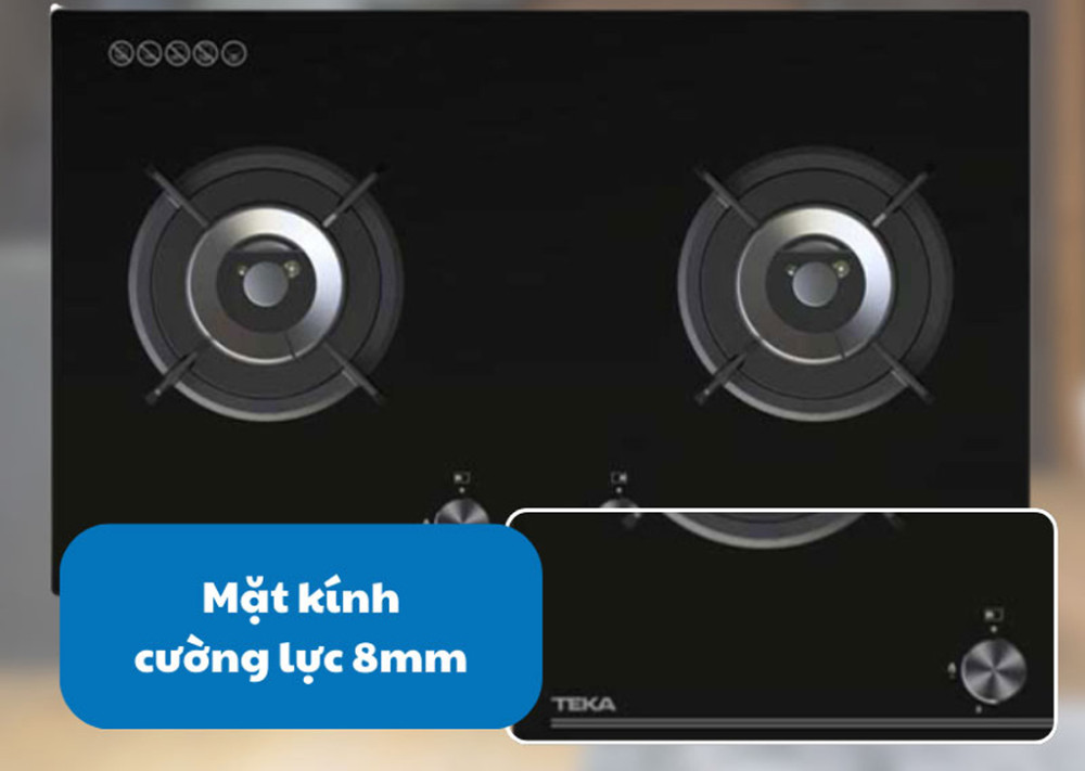 Mặt kính cường lực chống trầy xước, dễ vệ sinh.