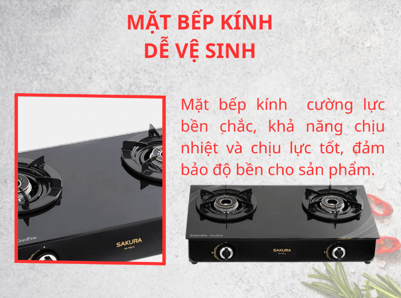 Mặt bếp bằng kính cường lực tạo độ bền cao