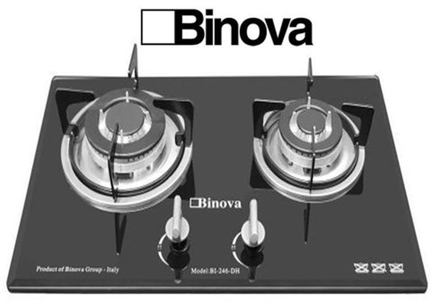Bếp gas âm kính Binova BI-246-DH