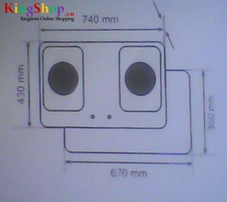 Bản vẽ kỹ thuật Bếp gas âm cao cấp Taka TK-6013A