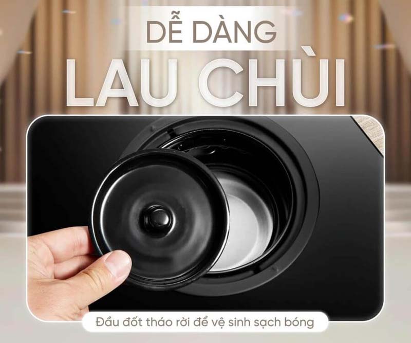 Dễ dàng vệ sinh sạch sẽ sau khi sử dụng