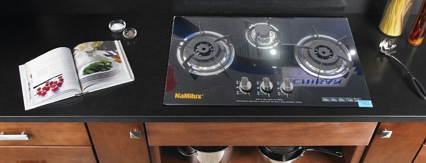 Thiết kế lắp âm hiện đại của bếp gas ba âm Namilux NA-11BHG