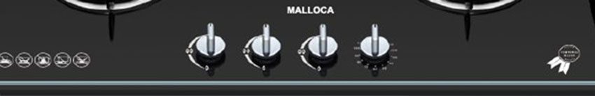 Bảng điều khiển của bếp gas ba âm kính Malloca AS 930L