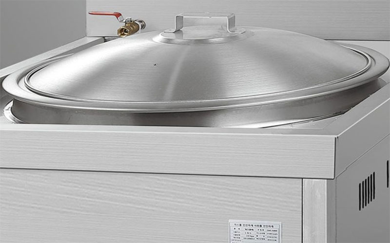 Bếp âu 1 họng dùng gas kèm nồi Grand Woosung GWS-N800P