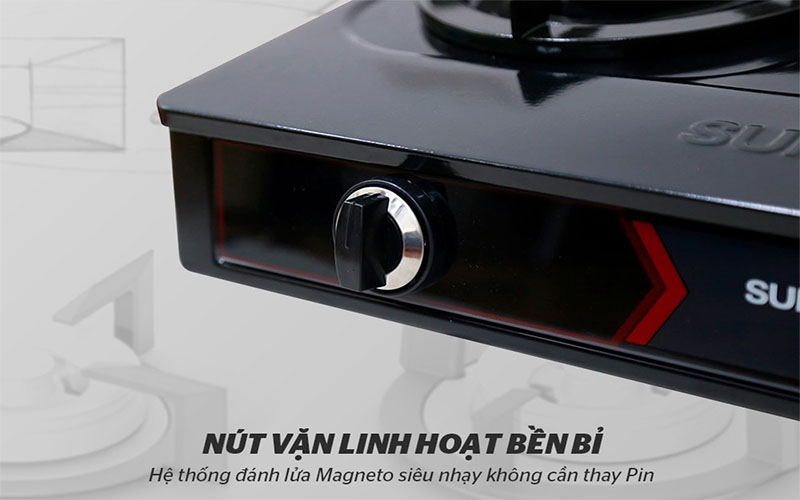 Hệ thống đánh lửa của Bếp gas đôi Sunhouse Mama MMB0982