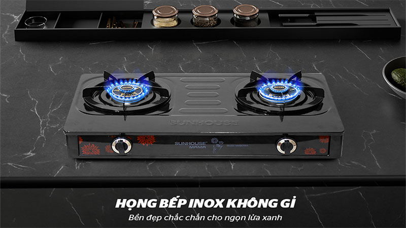 Chất liệu họng của Bếp gas đôi Sunhouse Mama MMB0984