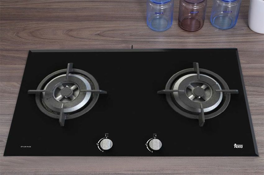 Thiết kế lắp âm hiện đại của bếp gas đôi âm kính Teka GT LUX 75 2G AI AL 2TR