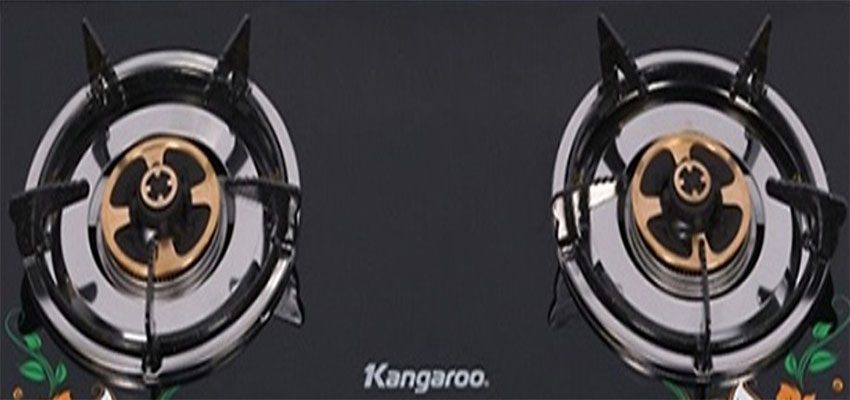 Thiết kế 2 vùng nấu của bếp gas đôi dương kính Kangaroo KG507