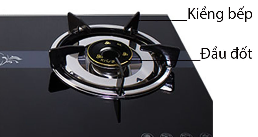 Thiết kế của Bếp gas đôi dương kính Kiwa KA-2112GBK
