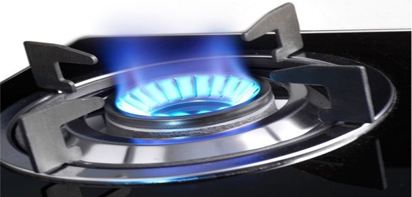 Đầu đốt thép không gỉ cho ngọn lửa xanh của bếp gas đôi dương kính Pensonic PGC-2201G