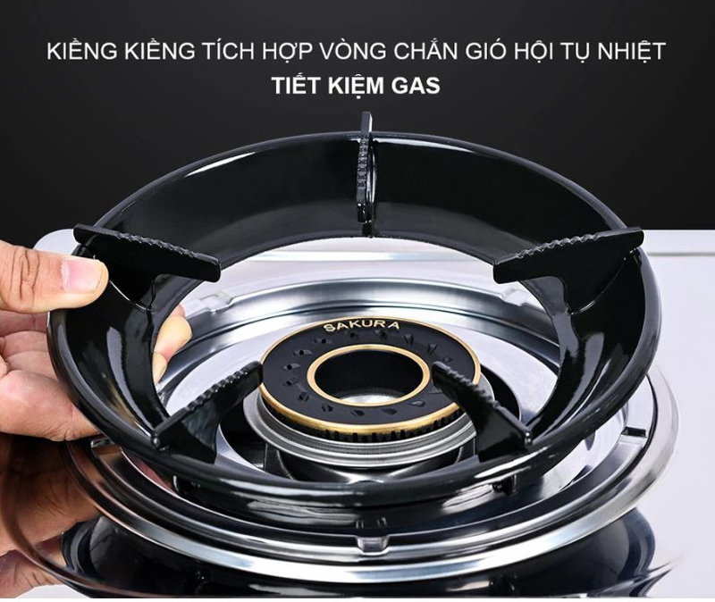 Kiềng bếp 5 chân bằng thép tráng men siêu bền