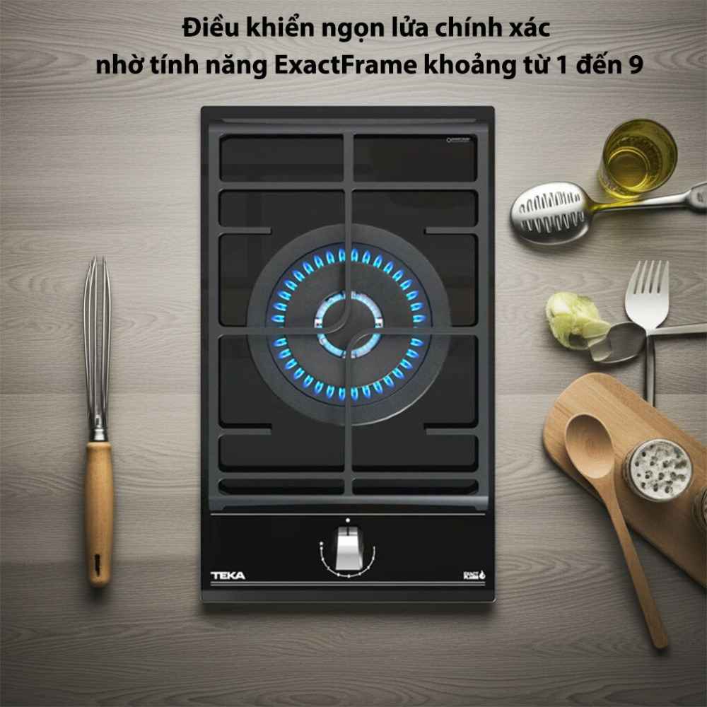 Bếp gas đơn lắp âm Teka COCINA-GZC-31339-XBD-BK có thể điều chỉnh mức lửa với 9 mức 