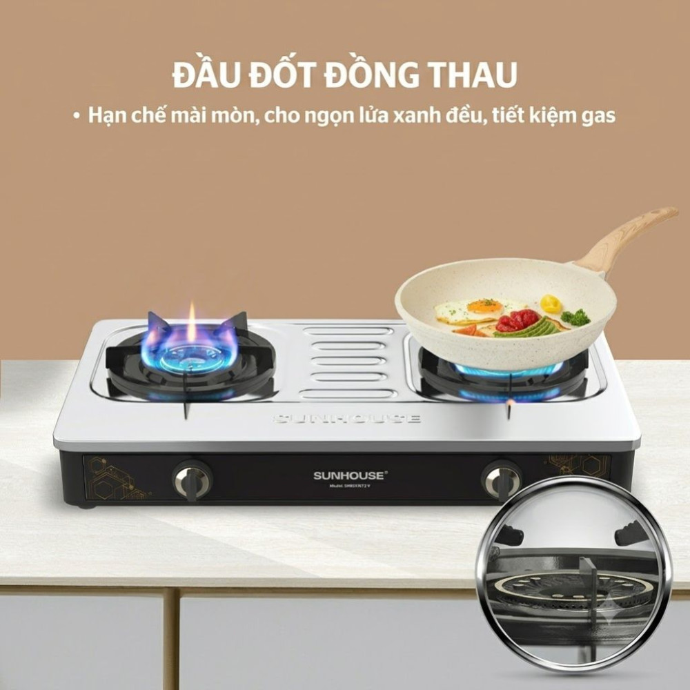 Bếp gas dương Sunhouse SHB31072-V - Hàng chính hãng