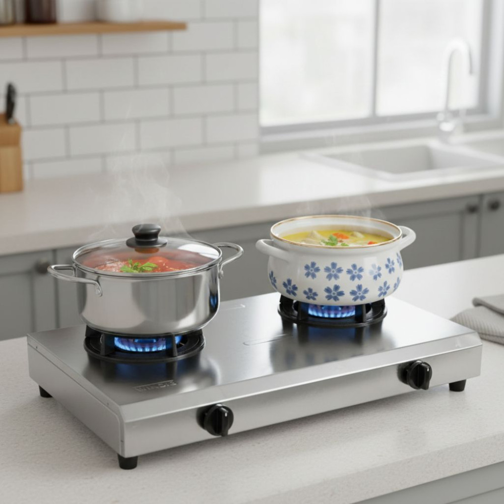 Bếp gas công nghiệp khè 2 lò Windo 28S - Hàng chính hãng