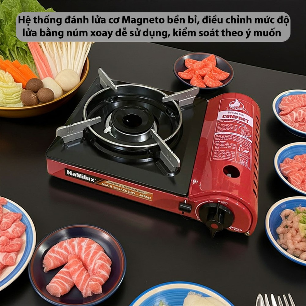 Bếp gas mini NaMilux PM1811PF - Hàng chính hãng
