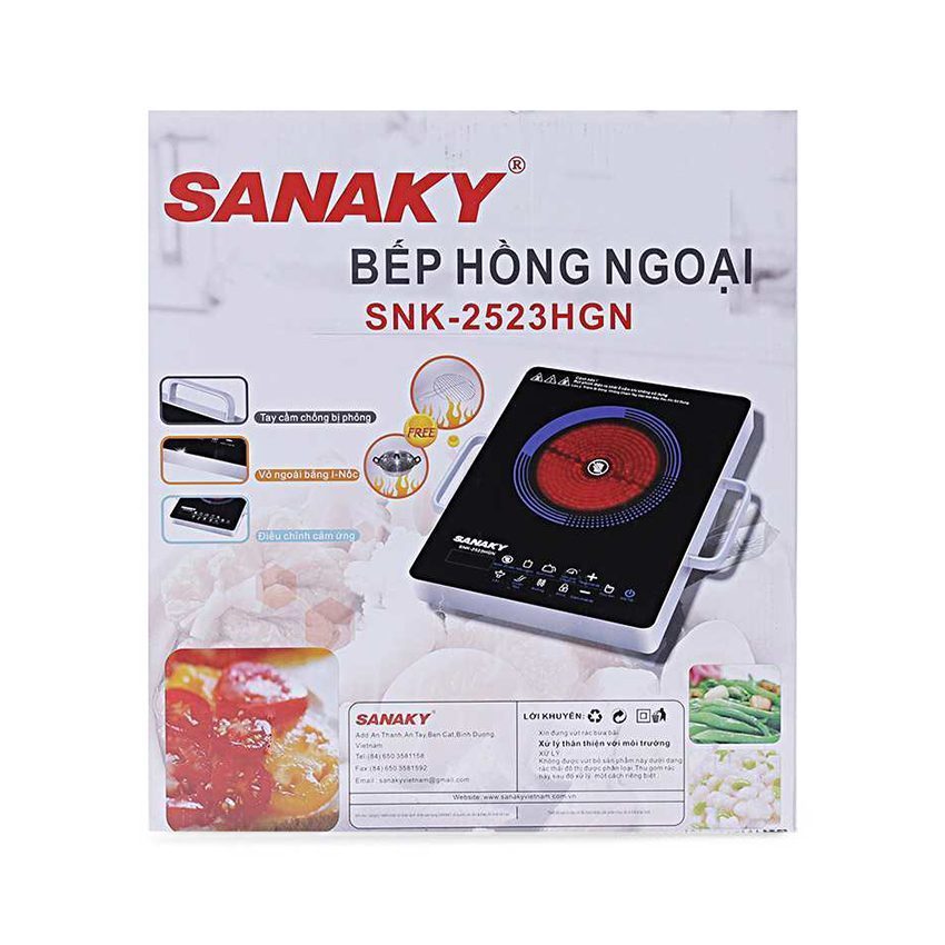 Chi tiết của bếp hồng ngoại Sanaky SNK-2523HGN
