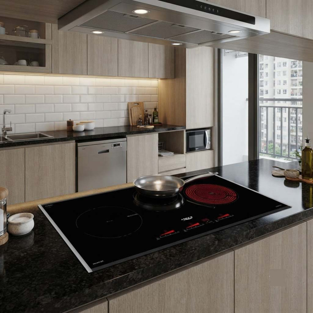 Bếp hồng ngoại điện từ 3 vùng nấu Chefs EH-MIX536  - Hàng chính hãng