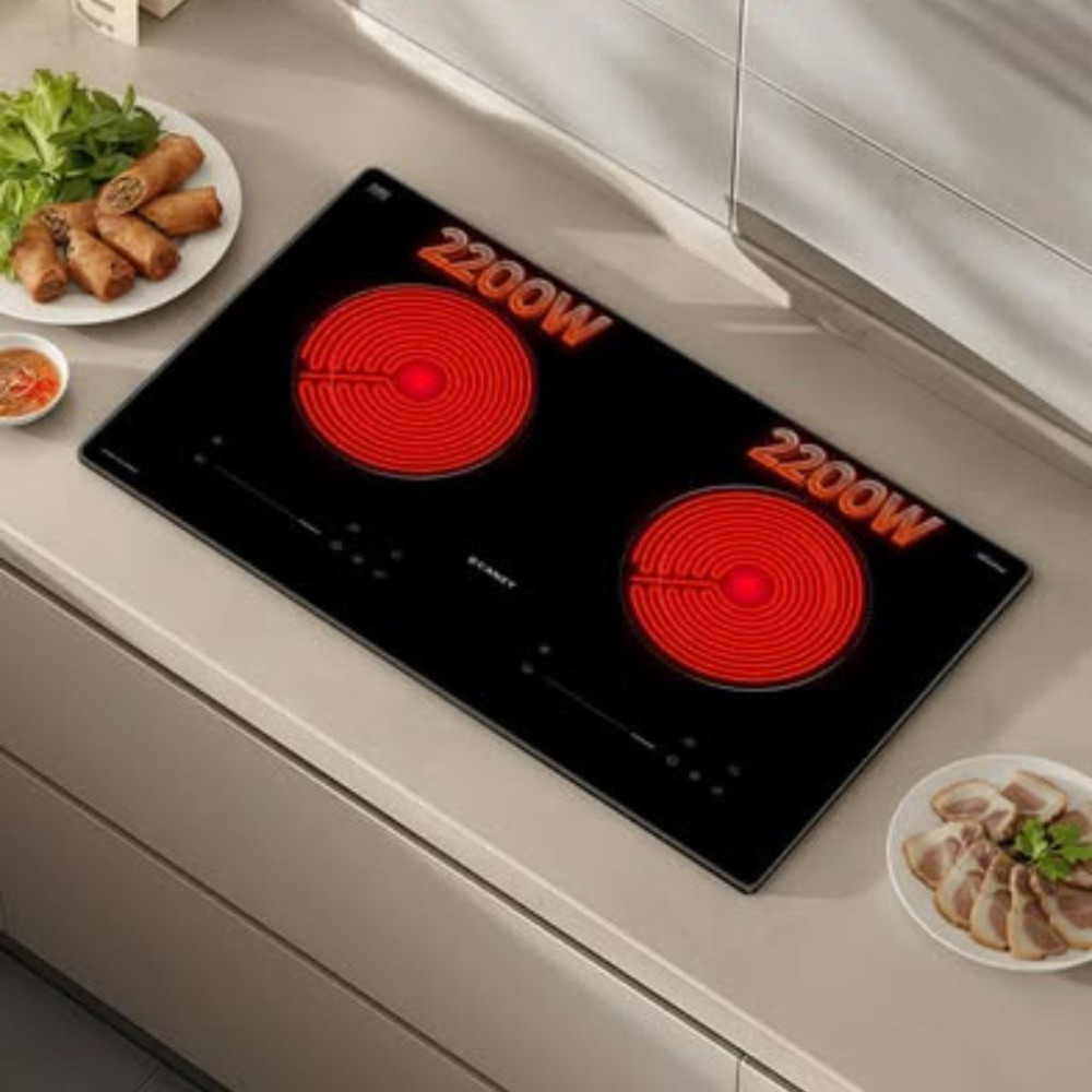 Bếp hồng ngoại đôi Canzy CZ-HN001 - Hàng chính hãng