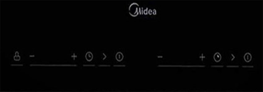 Bảng điều khiển của Bếp hồng ngoại đôi Midea MC-HD305