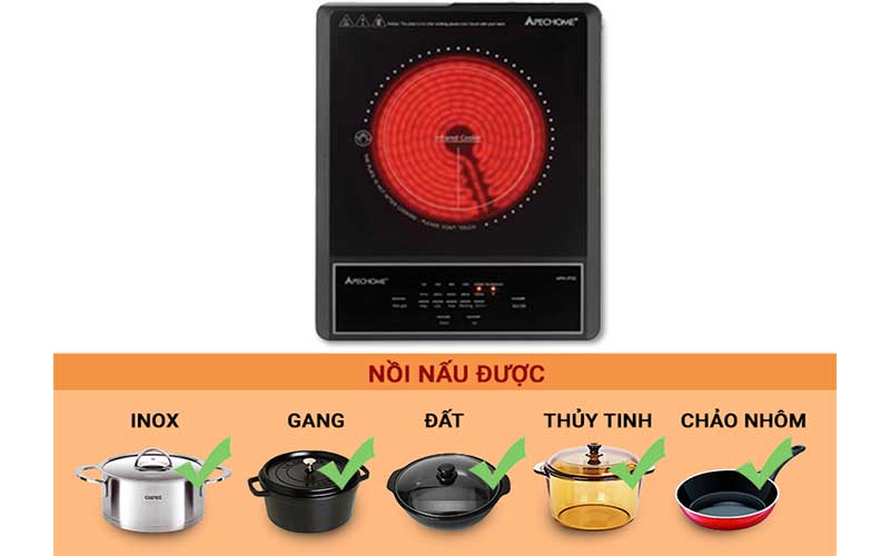 Bếp hồng ngoại đơn Apechome APH-IF20 - Hàng chính hãng