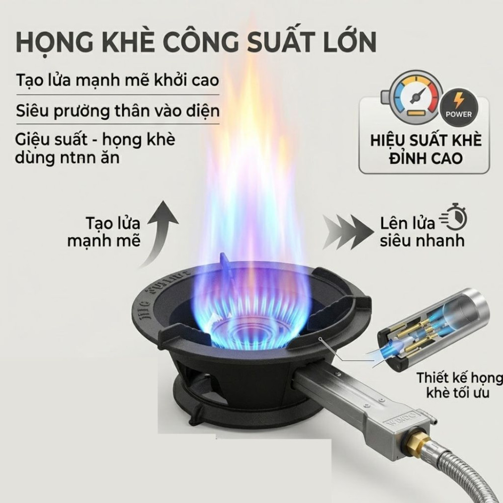 Bếp khè công nghiệp Windo 6A - Hàng chính hãng