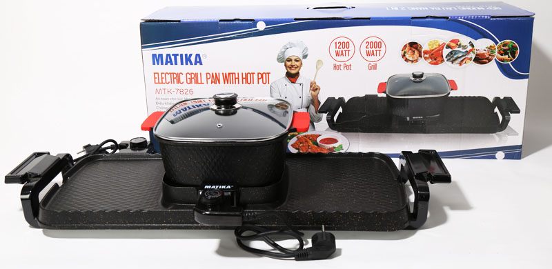 Bếp lẩu nướng đa năng Matika MTK-7826