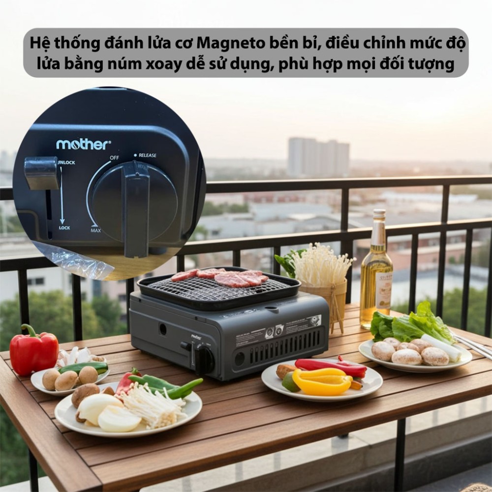 Bếp lẩu nướng gas NaMilux EVS-3 GS-2312PE - Hàng chính hãng