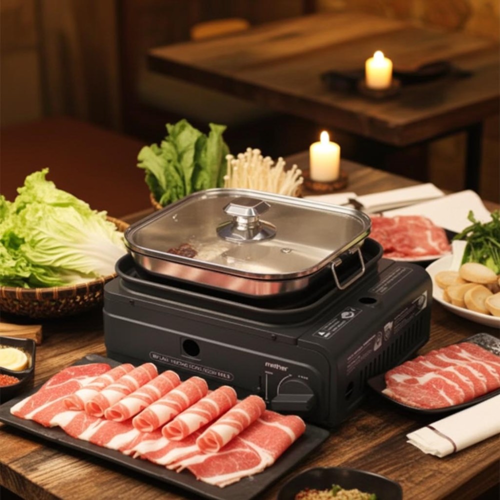 Bếp lẩu nướng mini Namilux GS-2392PE - Hàng chính hãng